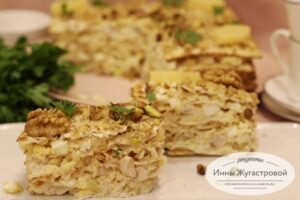 Закусочный торт из мацы