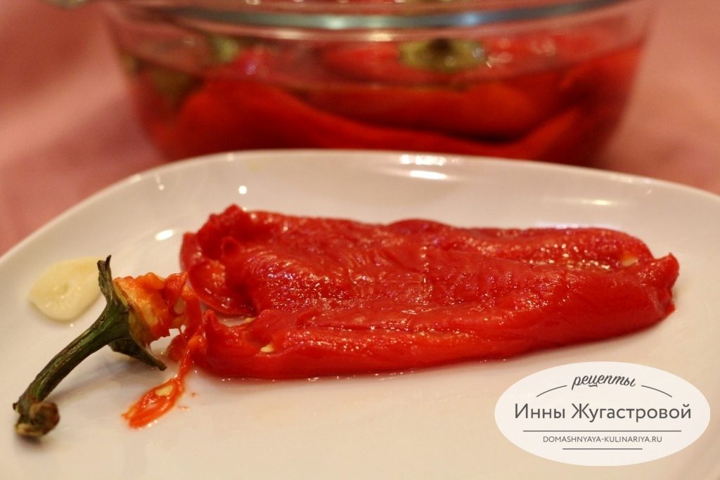 Маринованный перец, веганская закуска